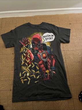 Marvel Deadpool Graphic Tee - Black, Red, Yellow
